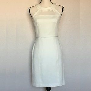 Banana Republic Fitted White Dress
